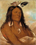E-Shah-K-Nee Arc und Köcher Erster Häuptling des Stammes - George Catlin — Ansicht des Kunstwerks