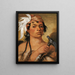 Bon chasseur un guerrier - George Catlin — gerahmtes Bild an der Wand
