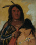 Kapskada Shell Mann Un Oglala Krieger - George Catlin — Ansicht des Kunstwerks