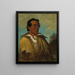 Keennekuk, Erster Mann, Stammesführer - George Catlin — gerahmtes Bild an der Wand