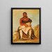 Lshahlestwhix Man Chief, un républicain Pawnee - George Catlin — gerahmtes Bild an der Wand