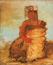 Laketoowirsha Little Chief, ein Pawnee-Krieger von Tapage - George Catlin — Ansicht des Kunstwerks