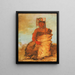 Laketoowirsha Little Chief, ein Pawnee-Krieger von Tapage - George Catlin — gerahmtes Bild an der Wand