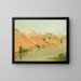 Felsen aus Ton in wunderschöner Ansicht, 1800 Meilen über Saint-Louis - George Catlin — gerahmtes Bild an der Wand