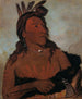 Mah-tche-ga Kleiner Bär ein Hunkpapa-Krieger - George Catlin — Ansicht des Kunstwerks