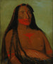 Der zweite Anführer der Vier Bären von Mh-to-th-pa ist in Trauer - George Catlin — Ansicht des Kunstwerks