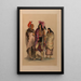 Portefeuille der Nordamerikanischen Indianer - George Catlin — gerahmtes Bild an der Wand
