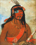 O-t-wah L'Ottaway ein Krieger - George Catlin — Ansicht des Kunstwerks
