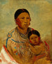 Ru-Ton-Ye-Wee-Ma, die stolze Taubenfrau von White Cloud - George Catlin — Ansicht des Kunstwerks