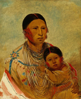 George Catlin - RuTonYeWeeMa Strutting Pigeon Wife of White Cloud.webp