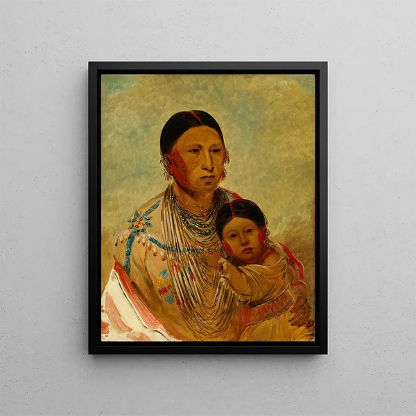 George Catlin - RuTonYeWeeMa Strutting Pigeon Wife of White Cloud.webp