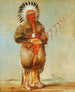 Rw-No-Way-Wh-Krah Loose Pipestem un Brave - George Catlin — Ansicht des Kunstwerks