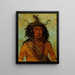 Say-Say-Gon Hail Storm Chef de guerre - George Catlin — gerahmtes Bild an der Wand
