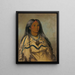 Sha-K-Ka Mint eine hübsche Mädchen - George Catlin — gerahmtes Bild an der Wand
