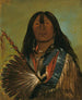 Shn-Ka, der hundeartige Anführer der Gruppe The Bad Arrow Points - George Catlin — Ansicht des Kunstwerks