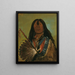 Shn-Ka, der hundeartige Anführer der Gruppe The Bad Arrow Points - George Catlin — gerahmtes Bild an der Wand