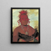 Chef des Pferde Shn-Ka-Ki-Hega Großer Häuptling der Pawnee - George Catlin — gerahmtes Bild an der Wand