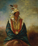 Tel-Maz-H-Za, ein Krieger von Unterscheidung - George Catlin — Ansicht des Kunstwerks
