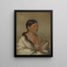 L'aigle femelle shawano - George Catlin — gerahmtes Bild an der Wand