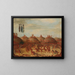 La dernière course, Zeremonie Mandan OkeePa - George Catlin — gerahmtes Bild an der Wand