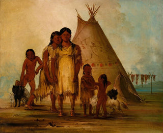 Zwei Comanchen-Mädchen - George Catlin — Ansicht des Kunstwerks