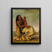 WhCheeTe, Ehefrau des Pastors und Kind - George Catlin — gerahmtes Bild an der Wand