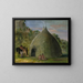 Lodge de Wichita couvert de prairie - George Catlin — gerahmtes Bild an der Wand
