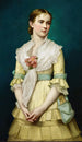 Portrait einer jungen Frau - George Chickering Munzig — Ansicht des Kunstwerks