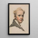 Portrait eines Mannes - George Chinnery — gerahmtes Bild an der Wand