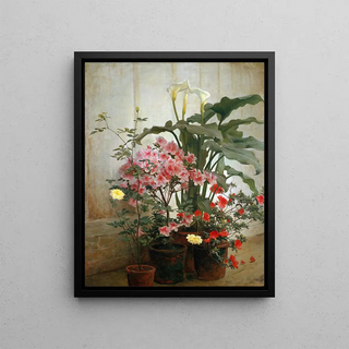 George Cochran Lambdin - Side of a Greenhouse.webp