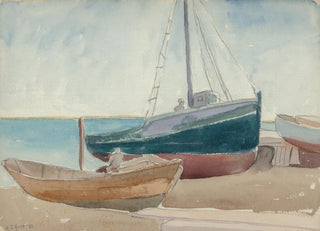George Copeland Ault - Boats on Beach.webp