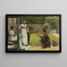 Der Verkäufer von Goldfischen - George Dunlop Leslie — gerahmtes Bild an der Wand