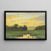 West Rock vu de West River - George Edward Candee — gerahmtes Bild an der Wand