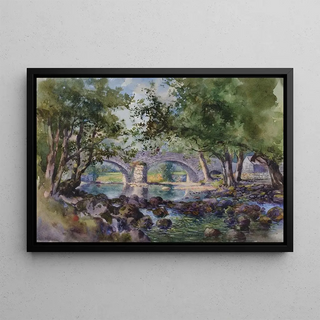 George Elbert Burr - Old Bridge near BettwsyCoed North Wales.webp