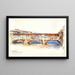 Ponte Vecchio, Florenz - George Elbert Burr — gerahmtes Bild an der Wand