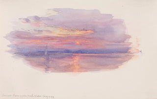 George Elbert Burr - Sunset Caernarvon North Wales.webp