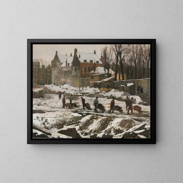 Chantier à Amsterdam - George Hendrik Breitner — gerahmtes Bild an der Wand