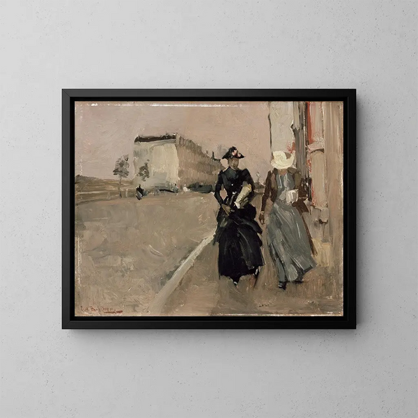 Rafale de vent - George Hendrik Breitner — gerahmtes Bild an der Wand