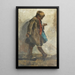 Junge mit Vogel - George Hendrik Breitner — gerahmtes Bild an der Wand