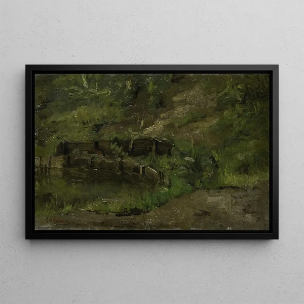 Landschaft der Wiese - George Hendrik Breitner — gerahmtes Bild an der Wand