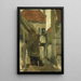 Rue de quartier à Rijswijk près de La Haye - George Hendrik Breitner — gerahmtes Bild an der Wand