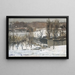 Ansicht des Oosterpark Amsterdam im Schnee - George Hendrik Breitner — gerahmtes Bild an der Wand