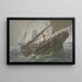 Fischerkahn auf See - George Henry Andrews — gerahmtes Bild an der Wand
