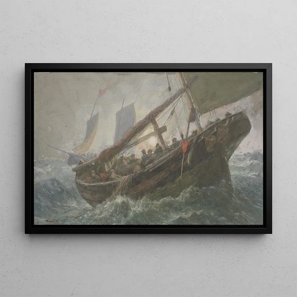 George Henry Andrews - Fishing boat at sea.webp