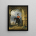 Portrait eines Offiziers der Dragoon Guards - George Henry Laporte — gerahmtes Bild an der Wand