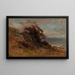 Landschaft in der Nähe des Meeres - George Henry Smillie — gerahmtes Bild an der Wand