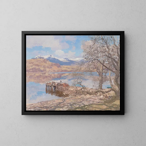 Loch Awe in Portsonachan - George Houston — gerahmtes Bild an der Wand