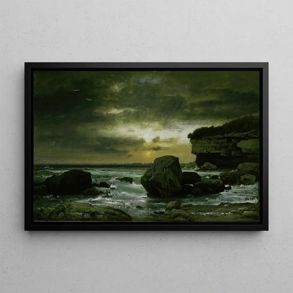 Eine Meereslandschaft - George Inness — gerahmtes Bild an der Wand