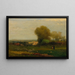 in der Nähe des alten Aquäduks, Campagna, Italien - George Inness — gerahmtes Bild an der Wand