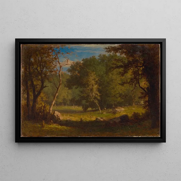 Erde der Elfen - George Inness — gerahmtes Bild an der Wand